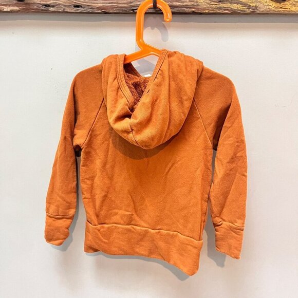 Gus + Steel‎ Kids Organic Cotton Hoodie Rust Orange- Sz S - Picture 2 of 4